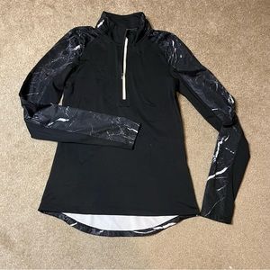 Long Sleeve Mock Neck Pocket Sports Top Jacket